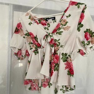 OMT Fashion Flower Blouse